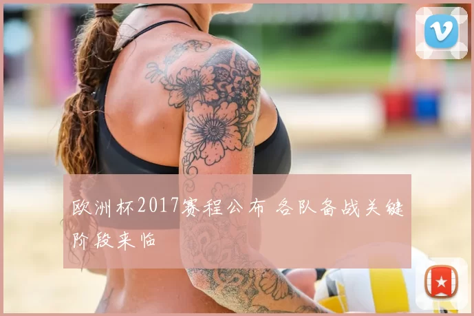 欧洲杯2017赛程公布 各队备战关键阶段来临
