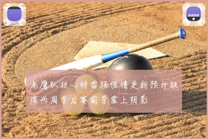 老鹰队核心特雷杨伤情更新预计缺席两周季后赛前景蒙上阴影