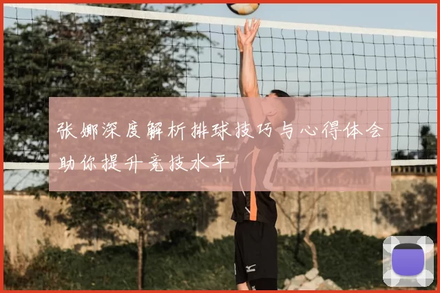 张娜深度解析排球技巧与心得体会助你提升竞技水平