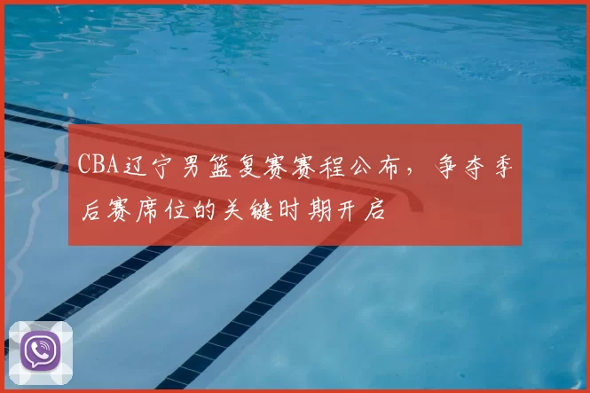 CBA辽宁男篮复赛赛程公布，争夺季后赛席位的关键时期开启